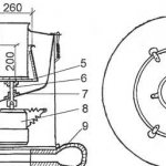 Drawing of a homemade juicer