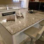 Using liquid stone in the kitchen interior