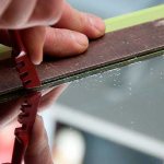 How to cut a mirror with a grinder