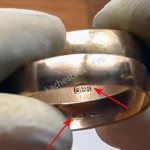 What real and fake gold hallmarks look like