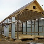 house frame made of profile pipe