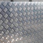 Corrugated aluminum sheet is used for the manufacture of decorative, anti-slip and facing coatings