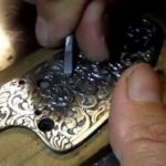 Master during engraving