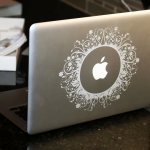 Laptop with laser engraving on the lid