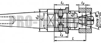 Mandrels with one-sided collet