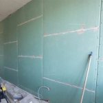 DIY kitchen wall decoration with plasterboard