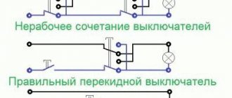 Перекидной автоматический выключатель принцип действия и конструкция