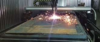 Plasma cutting of metal on CNC machines