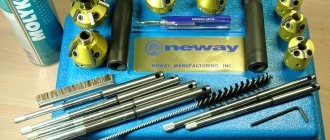 Complete set of valve seat repair tools