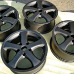 powder coating of wheels