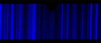 Example of a steeloscope spectrum in the green region