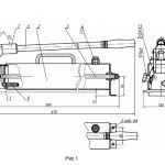 Diagram of a hydraulic hand pump