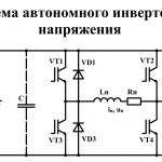 Схема инвертора напряжения