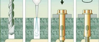 Installation diagram. Anchor bolt 