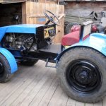 We assemble a homemade mini-tractor at home for cultivating the garden