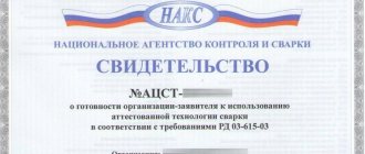 свидетельство аттестации накс