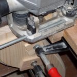 Cutting a tenon with a mortise cutter