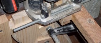 Cutting a tenon with a mortise cutter