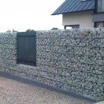 Gabion fence